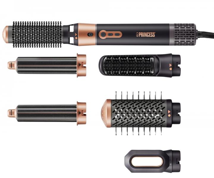 Multifunk�n� stylingov� kulmof�n se �esti n�stavci Princess Airstyler Plus 529215  - 1000 W, �ern�