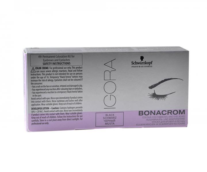 Sada na barvení řas a obočí Schwarzkopf Professional Igora Bonacrom - černá