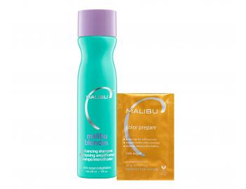 Neutralizan ampon pro blond vlasy Malibu C Malibu Blondes + kra pro stlost barvy zdarma