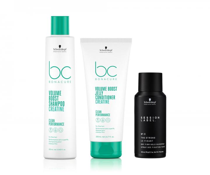 Sada pro objem vlas Schwarzkopf Professional BC Bonacure Volume Boost + fixan sprej zdarma