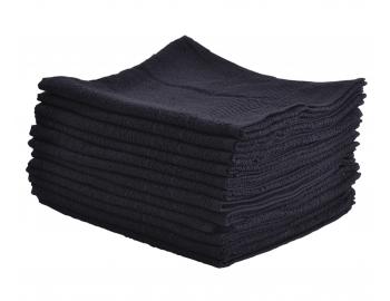 Bavlněné ručníky Sibel Bob Tuo - 50 x 85 cm - 12 ks, černé