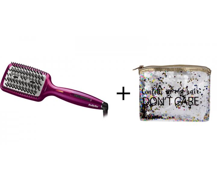 Žehlicí kartáč BaByliss Liss Brush 3D + taštička ZDARMA