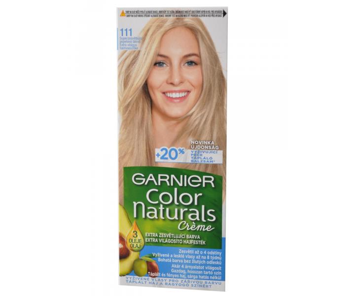 Sada 2 kusů zesvětlující barvy Garnier Color Naturals 111 popelavá blond + gumičky L´oréal Paris