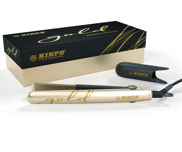 Profesionální žehlička na vlasy Kiepe Nano Titanium Gold 8178G - zlatá