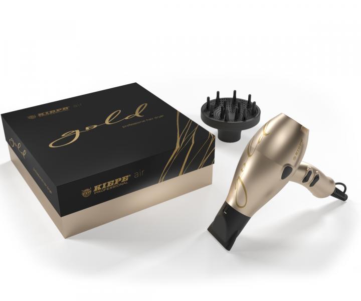 Profesionální fén na vlasy Kiepe Gold 8301G - 2400 W, zlatý