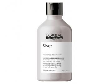 Neutralizační šampon na šedivé a bílé vlasy Loréal Professionnel Serie Expert Silver - 300 ml