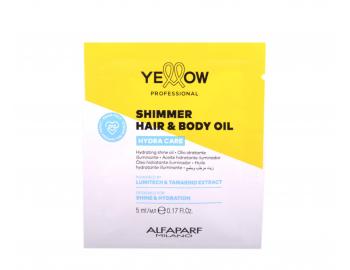 Lehk� rozjas�uj�c� hydrata�n� olej na vlasy a t�lo Yellow Professional Hydra Care Shimmer Hair&Body Oil - 5 ml (bonus)