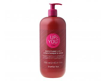 Uhlazující a ošetřující kúra pro nepoddajné a krepaté vlasy Inebrya Up to You Liss Smoothing 2in1 Conditioner & Mask - 1000 ml