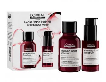 Cestovn� sada pro p��i o barven� vlasy Lor�al Professionnel Serie Expert Vitamino Color Spectrum Glass Shine Hair Kit