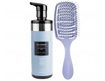 Semi-permanentn regeneran maska Klral System Colorama Dark Grey - 500 ml, tmav ed + kart zdarma