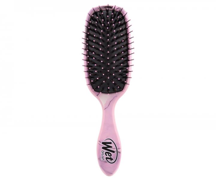 Kartáč na rozčesávání vlasů s nylonovými a kančími štětinami Wet Brush Shine Enhancer - růžovofialový