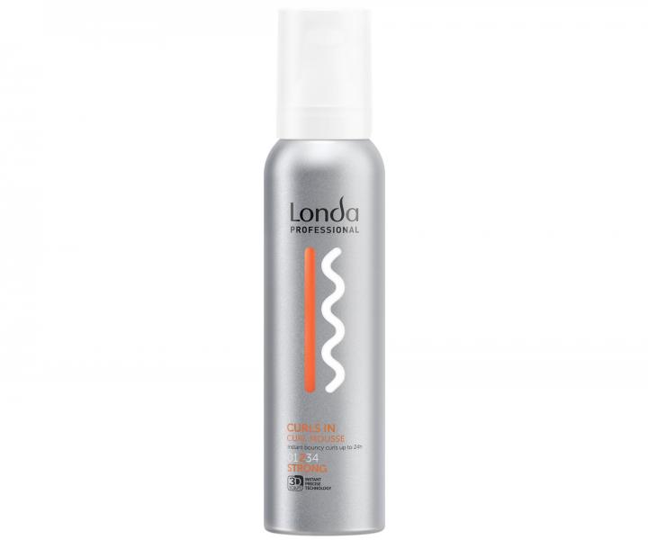 Pěna pro definici kudrnatých nebo vlnitých vlasů se střední fixací Londa Professional Curls In Curl Mousse - 200 ml