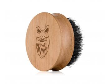 Dřevěný kartáč na vousy s kančími štětinami Angry Beards Safe - 67 mm