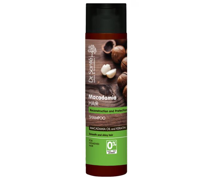 ampon pro rekonstrukci pokozench vlas Dr. Sant Macadamia - 250 ml - expirace