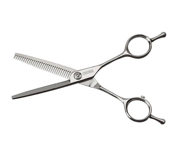 Efilační nůžky Sibel Cisoria Class S-T30 5,5" stříbrné, 30 zubů