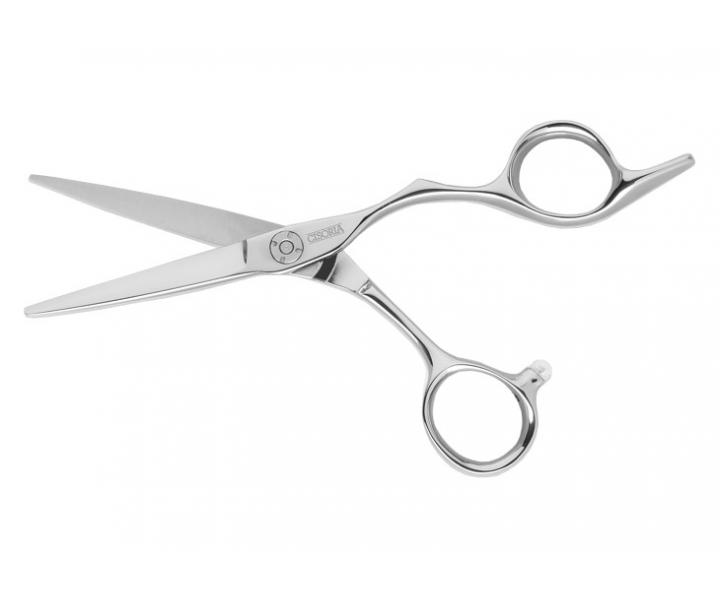 Kadeřnické nůžky Sibel Cisoria Luxury OE550 5,5" - stříbrné