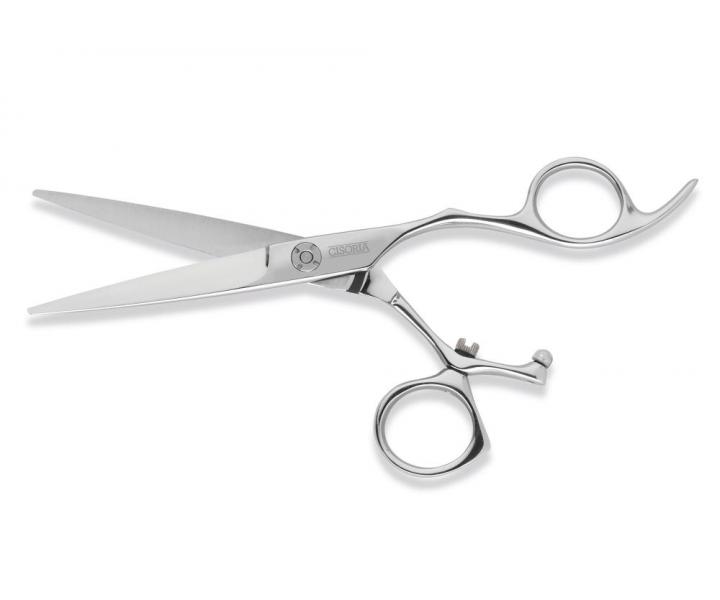 Kadeřnické nůžky Sibel Cisoria Luxury OEW550 5,5" - stříbrné - použité, poškozený or. obal