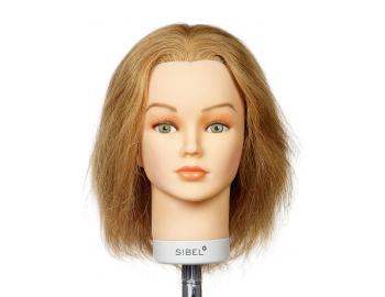 Cvin hlava s prodnmi vlasy Chiara Sibel - svtle hnd 15 - 25 cm