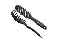 Kartáč na vlasy Hairway 08254 - černý, prohnutý
