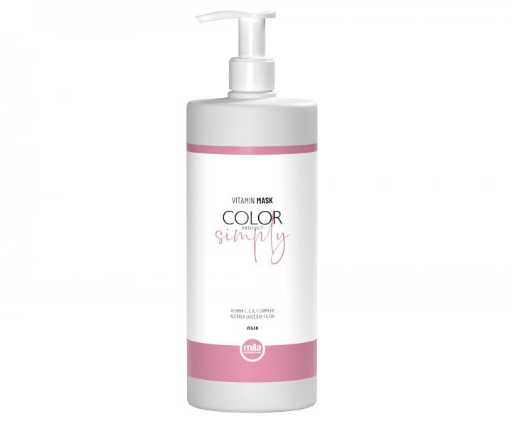 Maska pro ochranu barvy vlasů Mila Professional Vitamin Mask Color Protect Simply - 950 ml