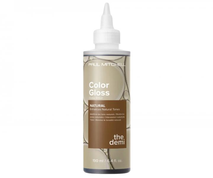 Barevný toner pro lesk a osvěžení barvy vlasů Paul Mitchell The Demi Color Gloss Natural - 190 ml, přírodní