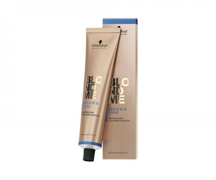 Neutralizační aditivum Schwarzkopf Professional BlondMe Bleach&Tone Ash - 60 ml, odstín popelavý