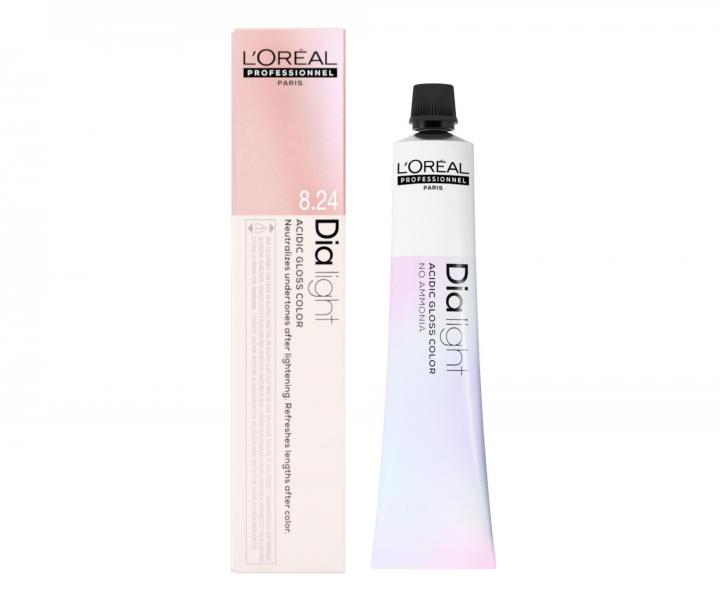 Přeliv na vlasy Loréal Professionnel Dialight 50 ml - odstín 8.24 blond světlá duhová měděná