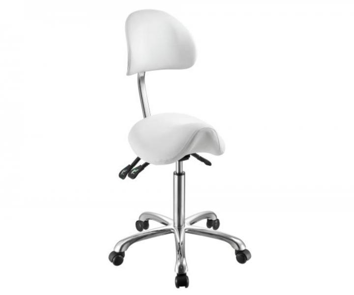 Taburet na kole�k�ch s op�rkou Weelko Noble - b�l�