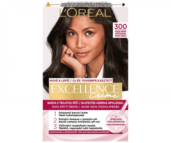 Permanentn� barva Lor�al Excellence 300 tmav� hn�d�