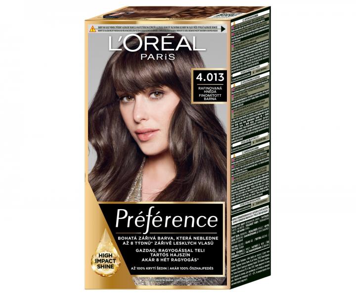 Permanentn� barva Lor�al Pr�f�rence 4.013 rafinovan� hn�d�
