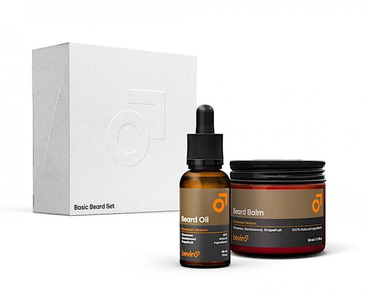 Pánská dárková sada na vousy Beviro Basic Beard Set Cinnamon Season
