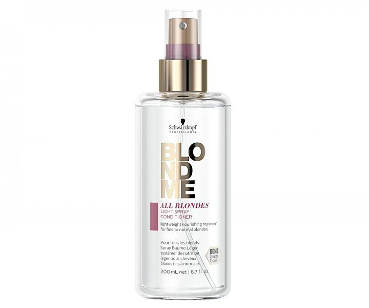 Bezoplachový sprej pro blond vlasy Schwarzkopf Professional BlondMe All Blondes Light - 200 ml