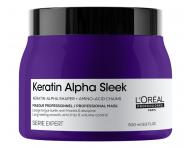 Maska pro uhlazen� krepat�ch vlas� Lor�al Professionnel Serie Expert Keratin Alpha Sleek - 500 ml