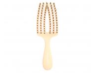 Dětský kartáč na vlasy Olivia Garden Fingerbrush Kids - pastelově žlutý