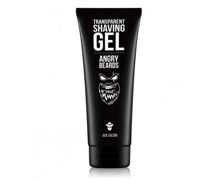 Transparentní gel na holení Angry Beards Transparent Shaving Gel Jack Saloon - 250 ml
