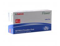 Jednorázové nitrilové rukavice Batist Flower Premium 100 ks - M