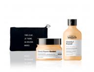 Sada pro suché a poškozené vlasy Loréal Professionnel Absolut Repair + kosmetická taška zdarma