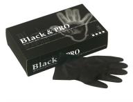 Latexové rukavice pro kadeřníky Sibel Black Pro 20 ks
