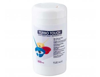 �ist�c� ubrousky pro odstran�n� barvy z poko�ky Sibel Turbo Touch, 100 ks