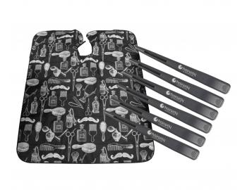 Kadenick pltnka na sthn Hairway 37001 - ern + karbonov klipsy do vlas Hairway - 12 cm, ern - 6 ks zdarma