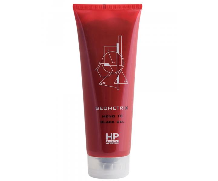 Gelová maska pro muže na dobarvení šedých vlasů HP Firenze Meno 10 Black Gel - 250 ml