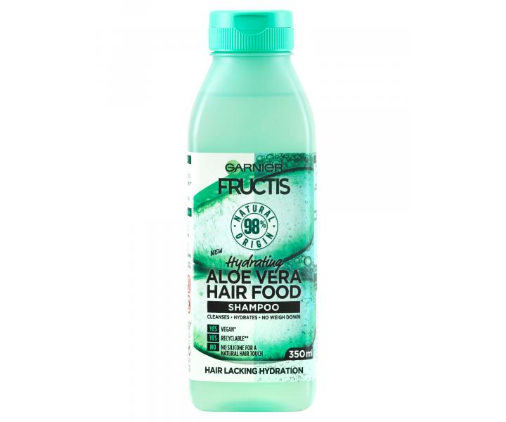 Hydratan ampon pro normln a such vlasy Garnier Fructis Aloe Vera Hair Food - 350 ml