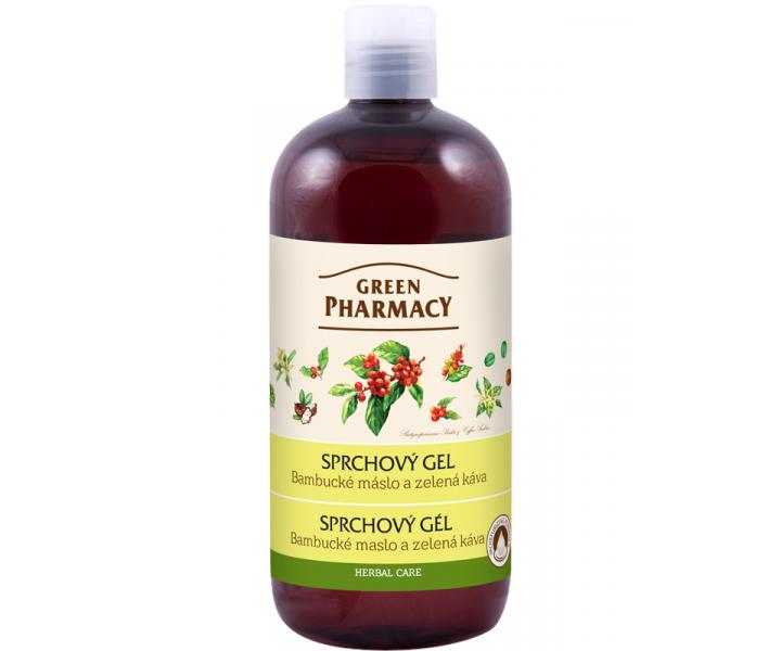 Sprchový gel Green Pharmacy - bambucké máslo a zelená káva - 500 ml