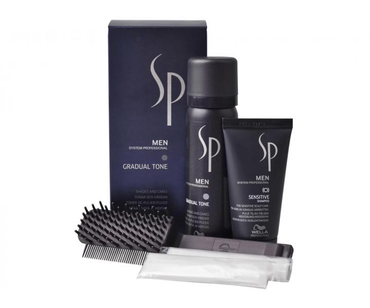 P�nsk� t�novac� p�na Gradual Tone Wella SP Men - 60 ml + 30 ml - hn�d�