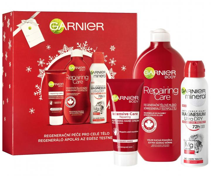 Dárková sada regenerační péče pro celé tělo Garnier Repairing Care