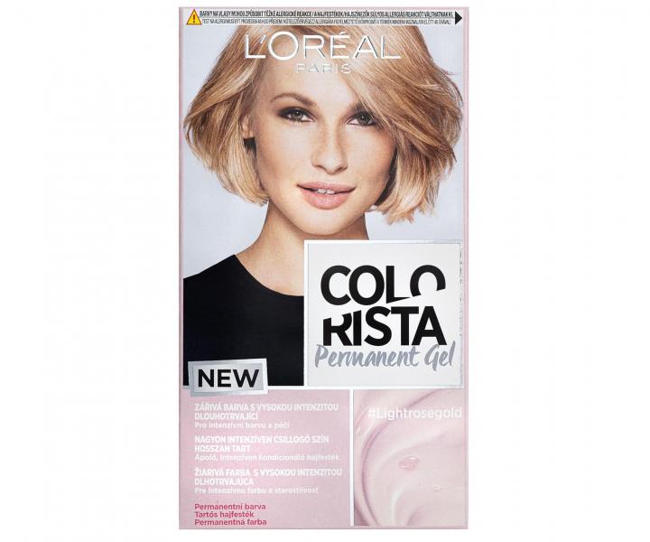 Permanentn� barva na vlasy Lor�al Colorista Permanent Gel Light Rose Gold - sv�tl� r��ovozlat�