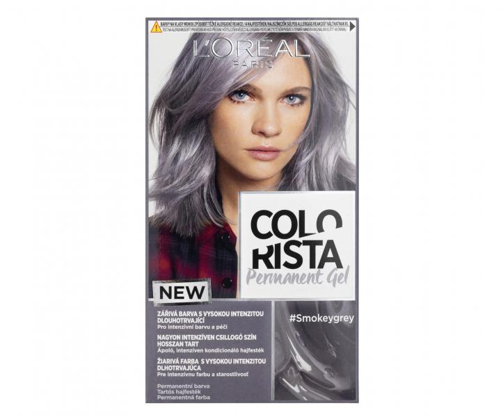 Permanentní barva na vlasy Loréal Colorista Permanent Gel Smokey Grey - kouřově šedá