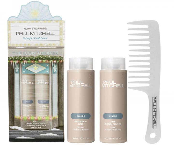 Drkov sada pro hydrataci a regeneraci vlas Paul Mitchell The Classic Trio + heben zdarma