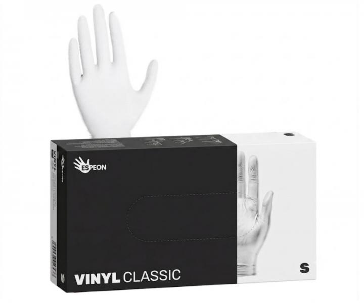 Vinylov� pudrovan� rukavice Espeon Vinyl Classic - 100 ks, b�l�