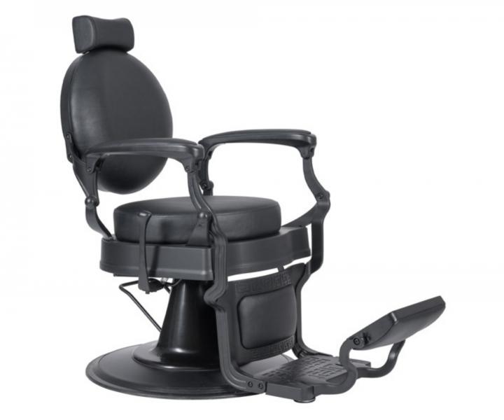 Kadeřnické barber křeslo Weelko Shor Black - černé